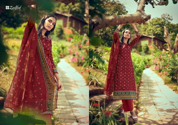 Zulfat Fashion Era Fancy Cotton Printed Dress Materials 